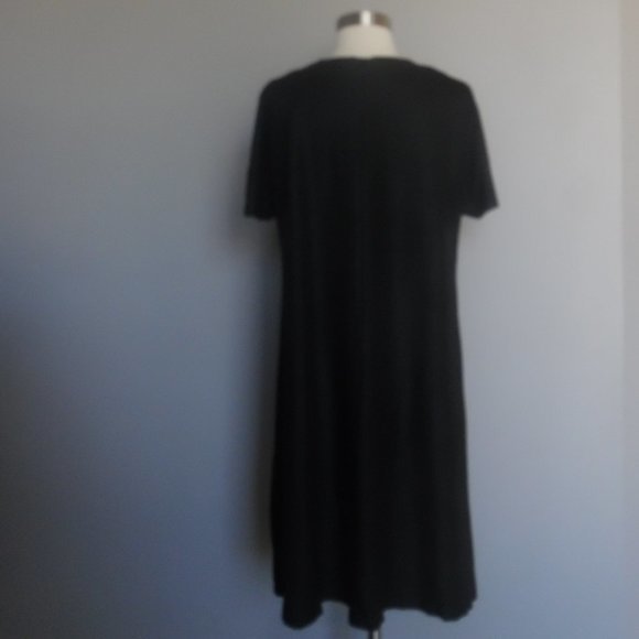 COS Shimmer High Low Raw Edge Jersey‎ Black Casual Cocktail Dress - Picture 6 of 13